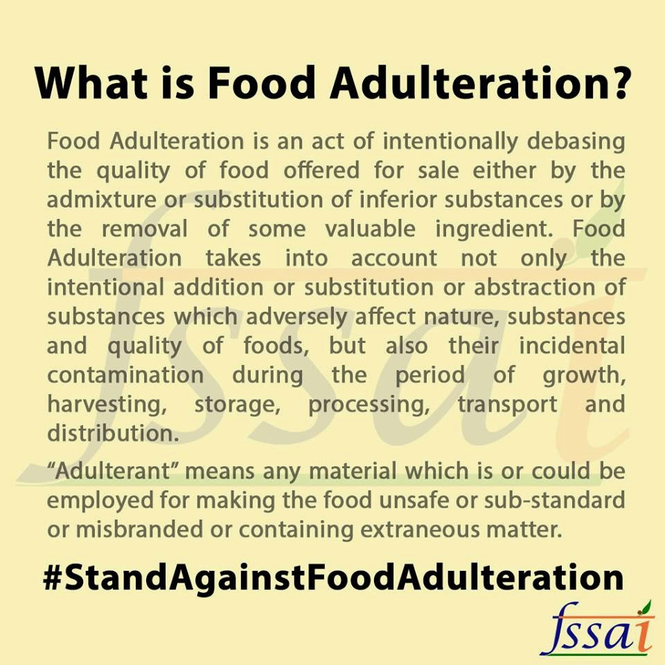 Food Adulteration and Laws for its Prevention in India UPSC IAS