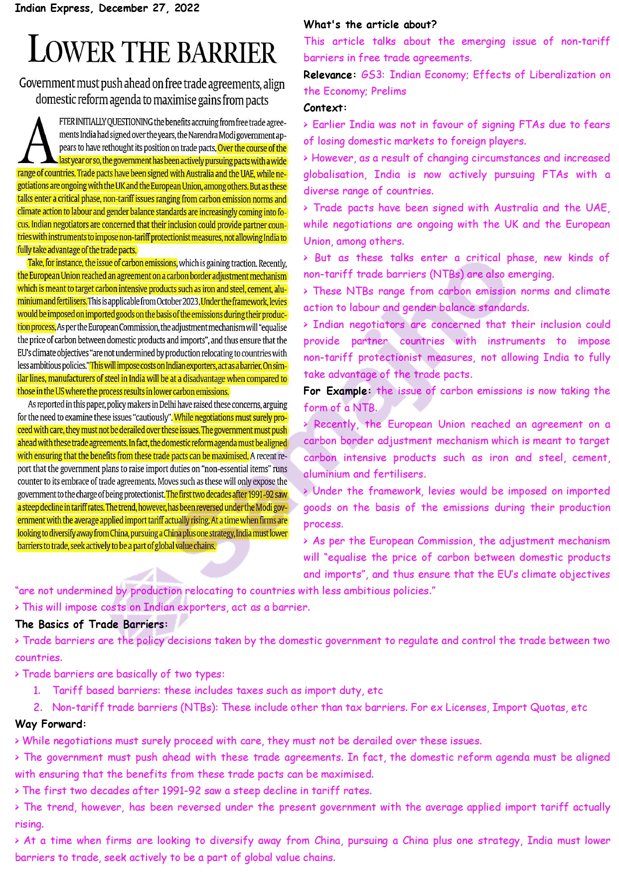 Maksud Free Trade Agreement - n669spd